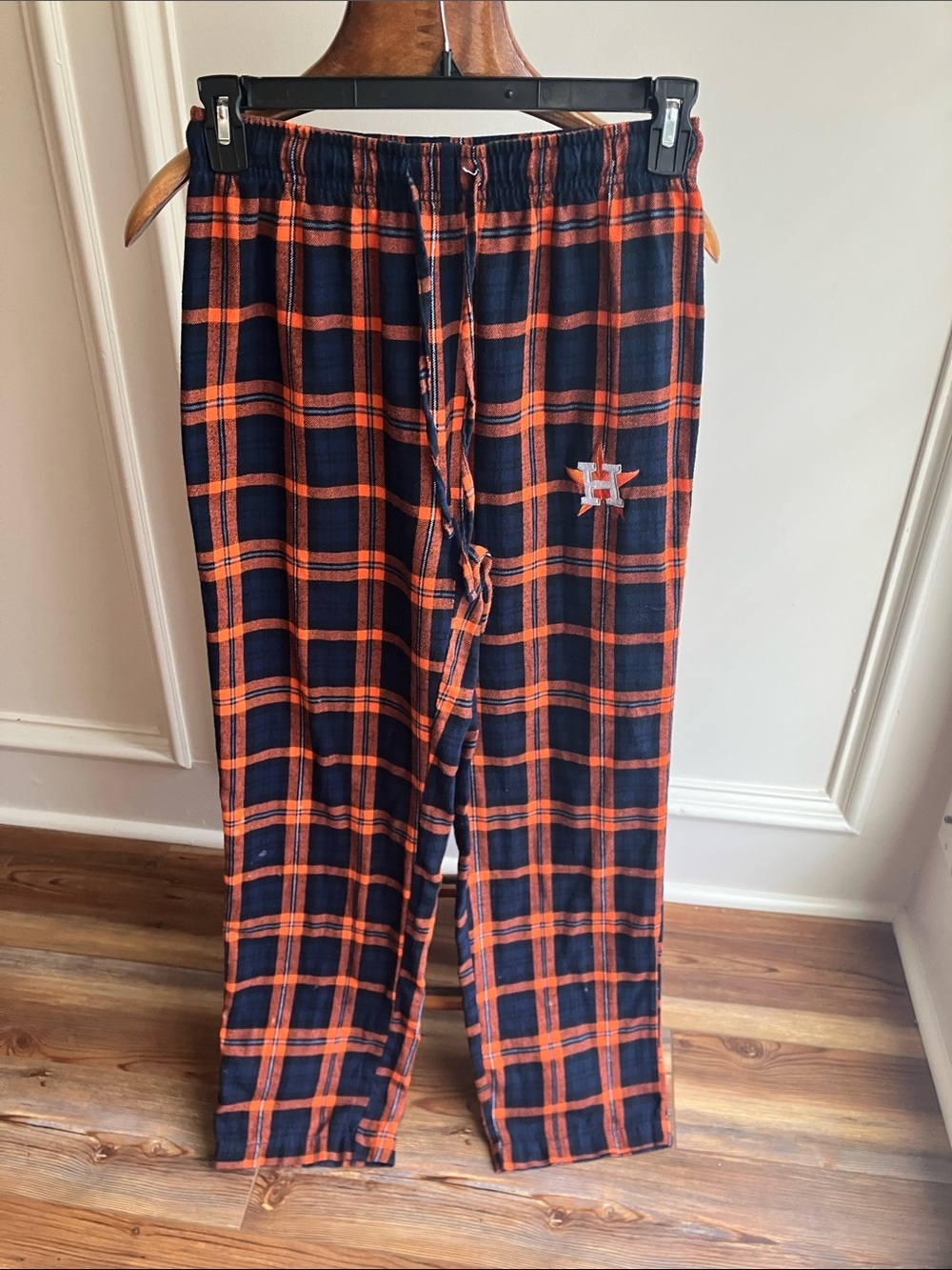 Genuine Merchandise Navy & Orange Pajama Bottoms